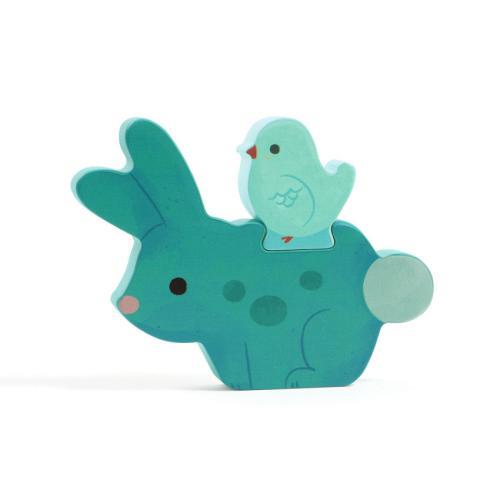 Djeco Puzz & Play Friends – Puzzle de Madeira com Animais