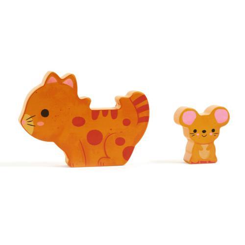 Djeco Puzz & Play Friends – Puzzle de Madeira com Animais