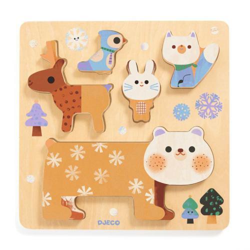 Djeco WoodyStack – Wooden Stacking Puzzle