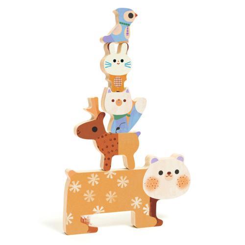 Djeco WoodyStack – Wooden Stacking Puzzle