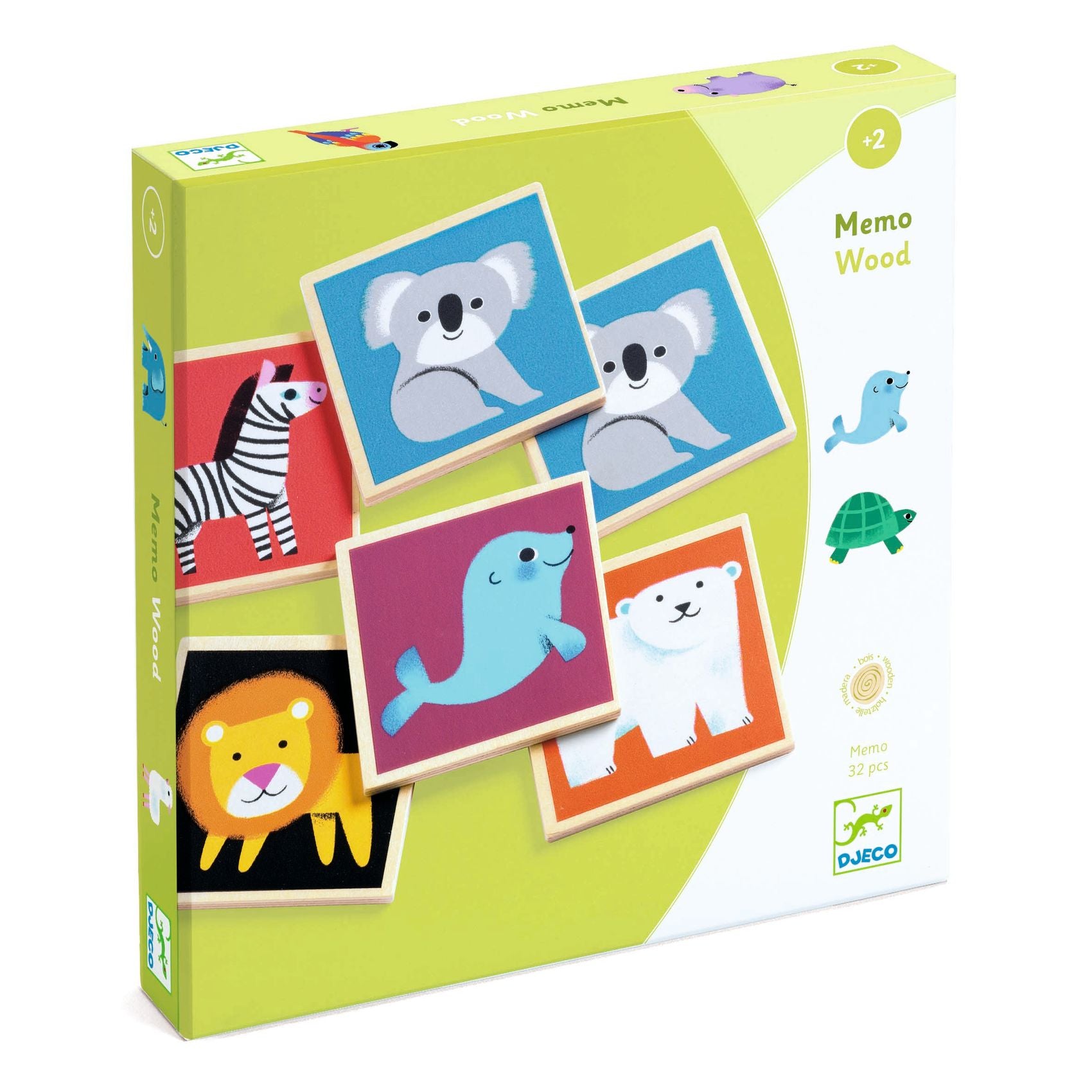 Djeco Memo wood jogo de memoria com animais