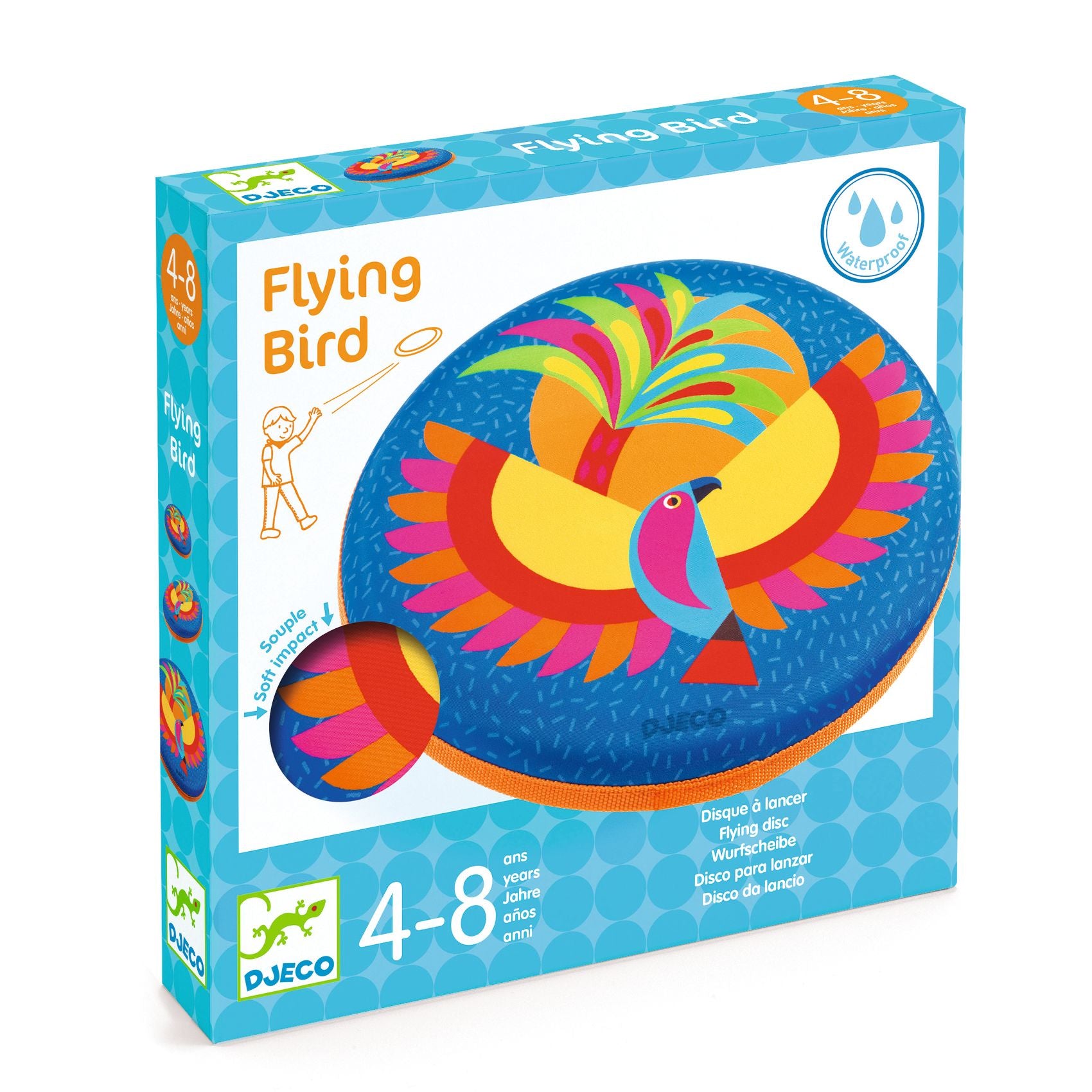 Djeco Flying bird disco voador impermeavel tropical