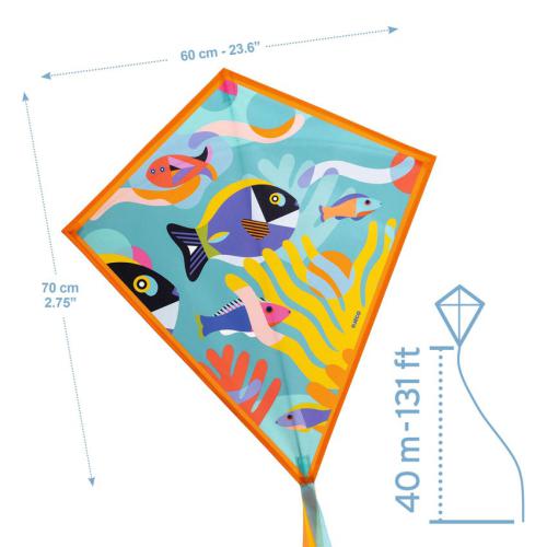 Djeco papagaio em tecido Ocean