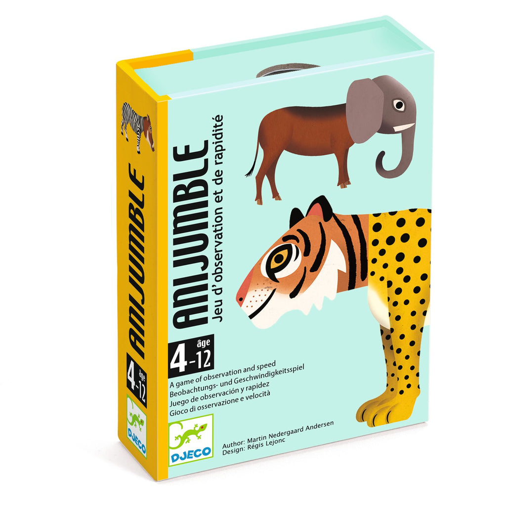 Djeco Jogo de cartas de observacao e rapidez anijumble
