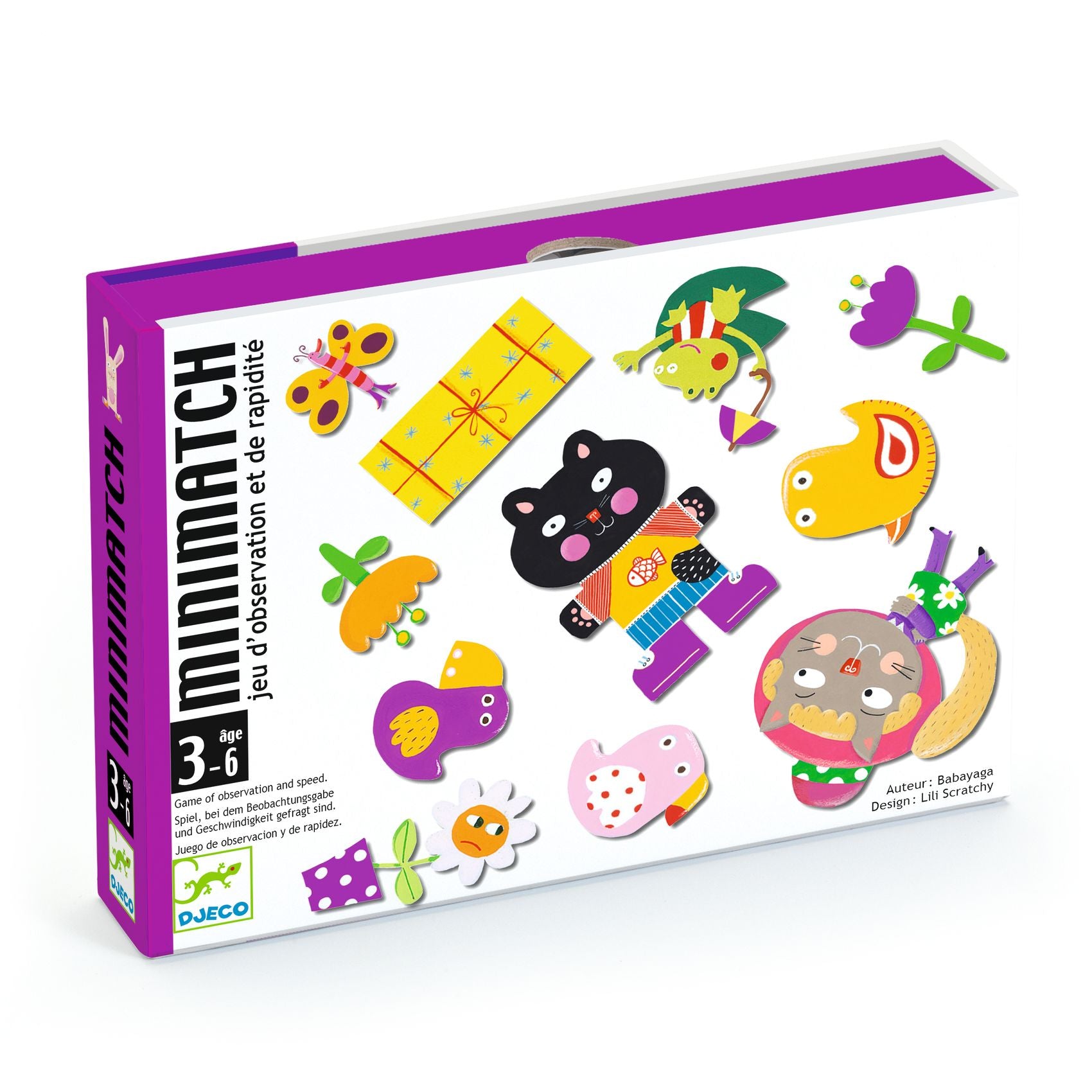Djeco Jogo de cartas de observacao e rapidez minimatch