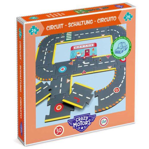 Djeco puzzle pistas da Cidade - City circuit 26 pc