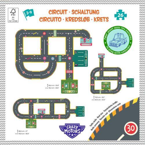 Djeco puzzle pistas da Cidade - City circuit 26 pc