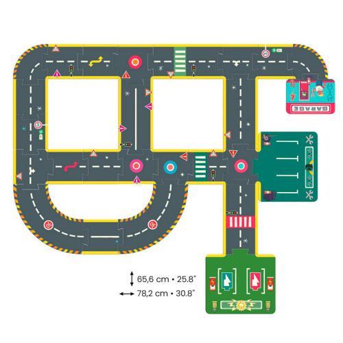 Djeco puzzle pistas da Cidade - City circuit 26 pc