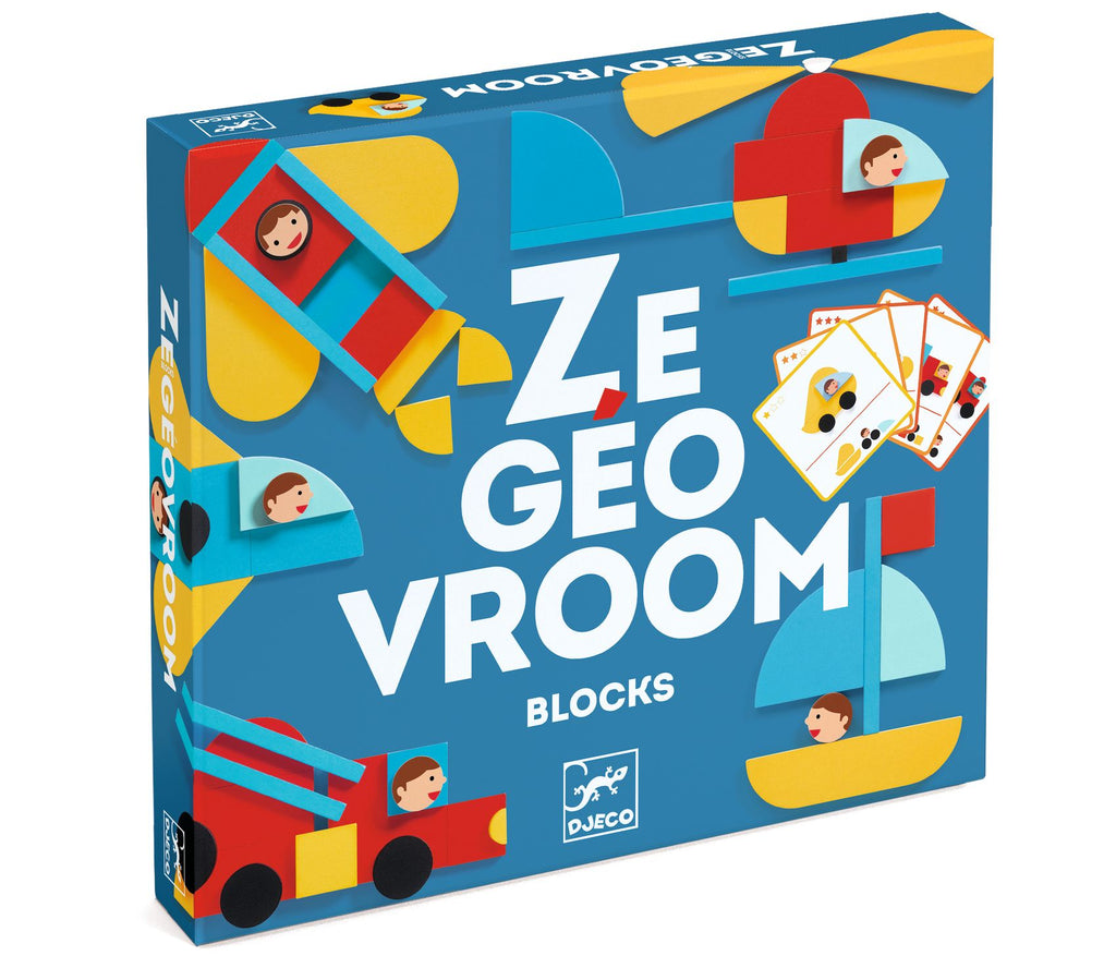 Djeco Ze geo vroum constroi c pecas geometricas