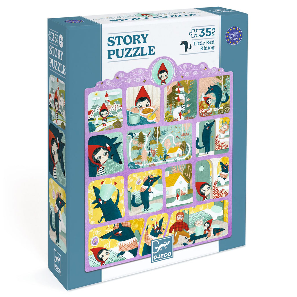 Djeco Story puzzle 35 pecas o capuchinho vermelho