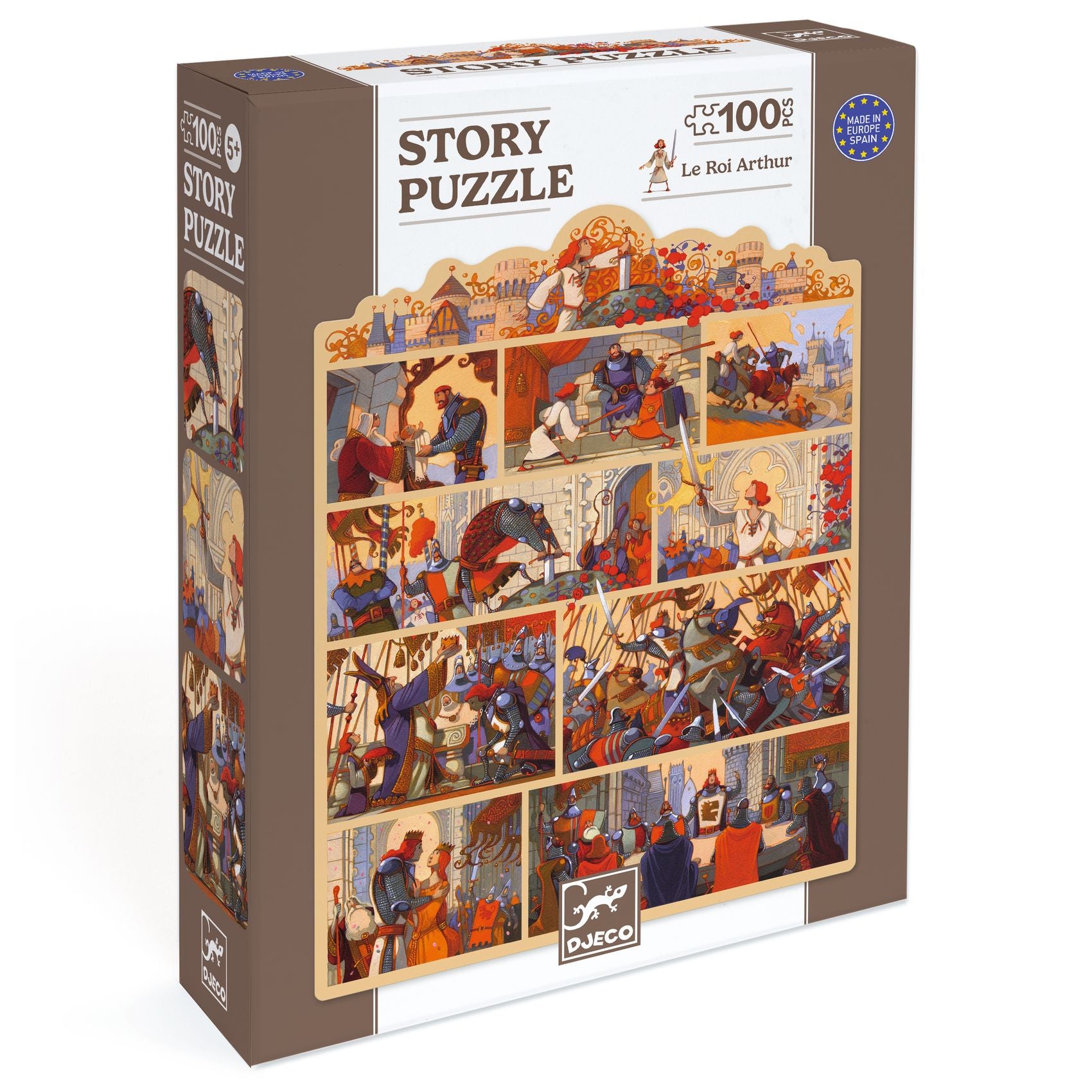 Djeco Puzzle story rei artur 100 pecas