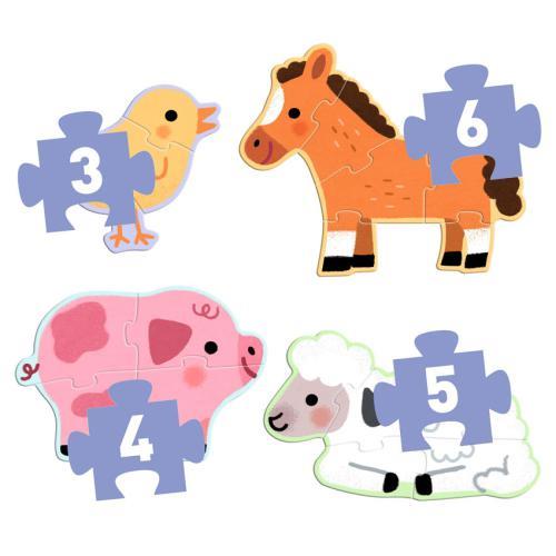 Djeco Puzzle evolutivo PRIMO - en la granja