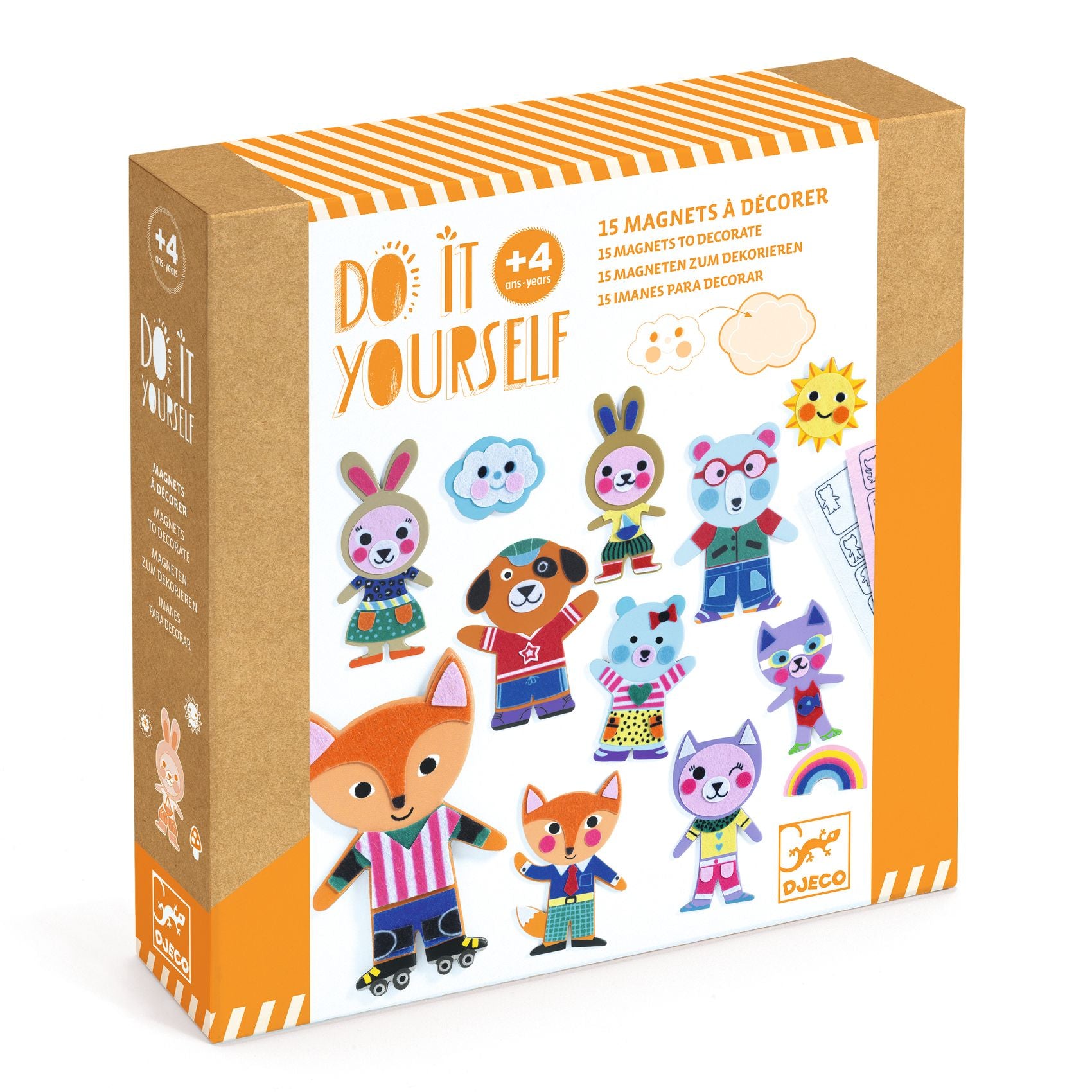 Djeco Atividades diy decora os animais familia divertida