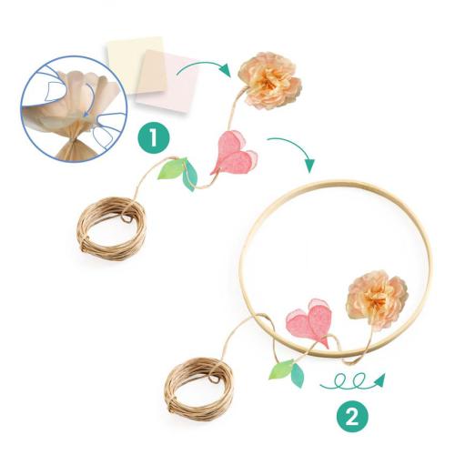 Djeco Actividades DIY Tiaras para decorar c/ flores