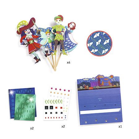 Djeco DIY Peter Pan Activities - Build 4 puppets