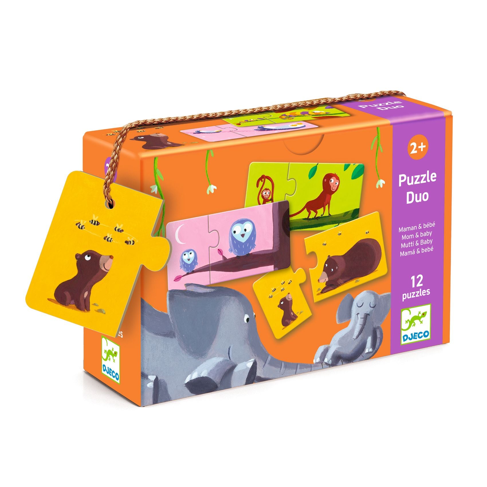 Djeco Puzzle duo mae e bebe
