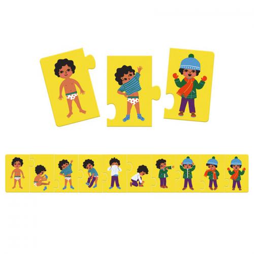 Djeco Puzzle - Me estoy vistiendo