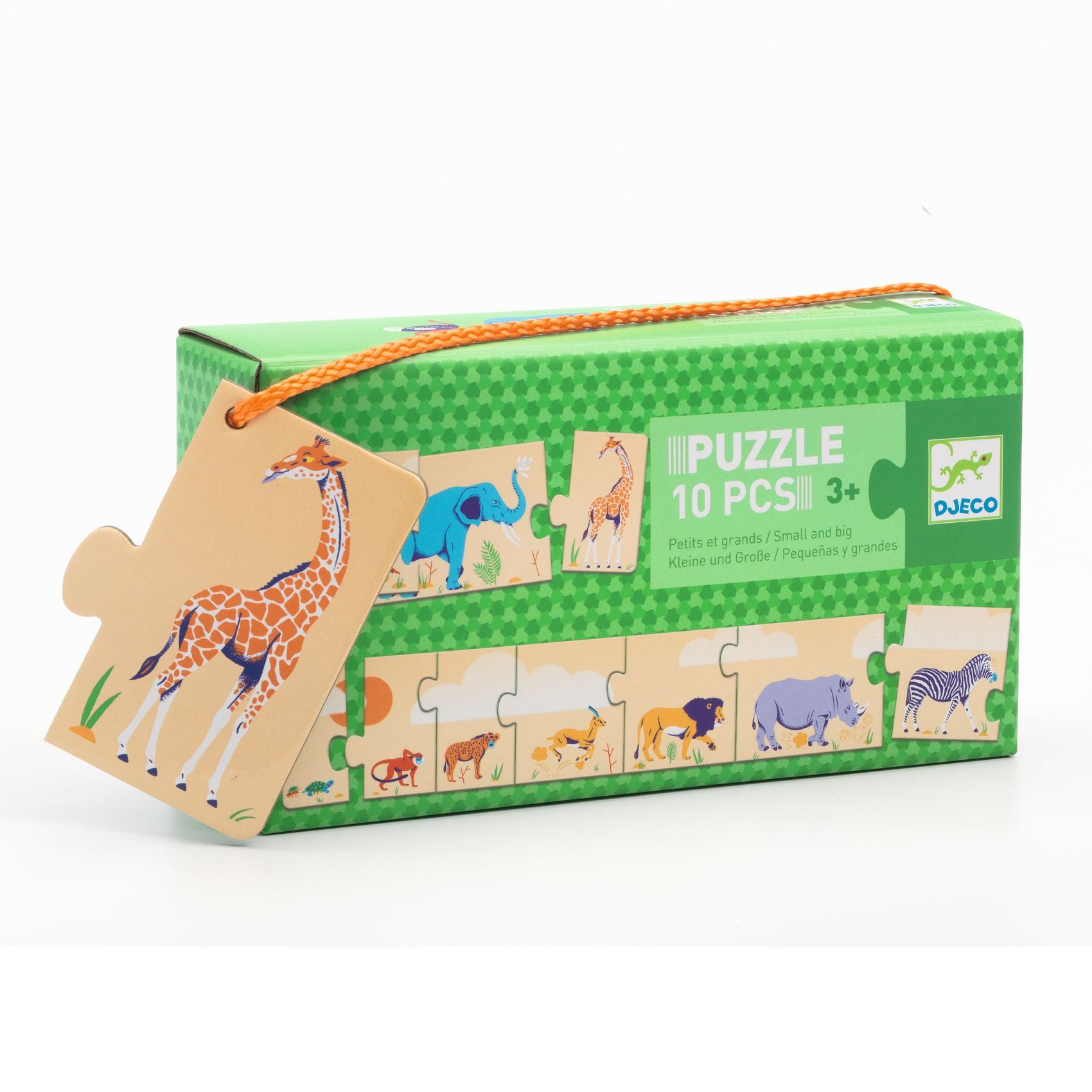 Djeco Puzzle animais pequenos e grandes