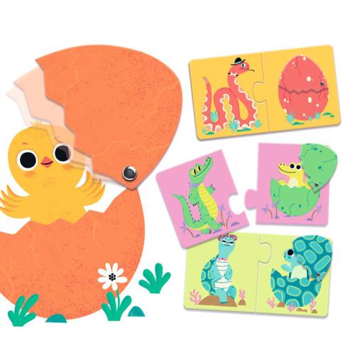Djeco Puzzle Duo - Fun Eggs