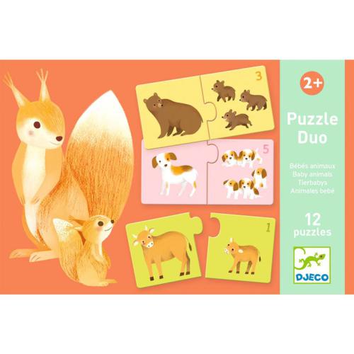 Djeco Puzzle Duo - Baby Animals