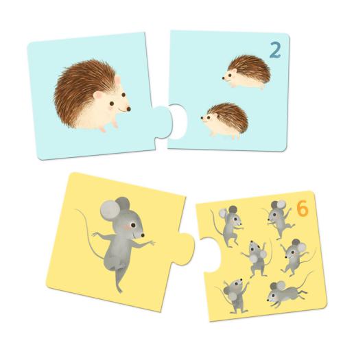 Djeco Puzzle Duo - Baby Animals