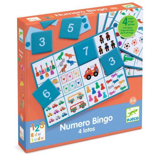 Djeco Numero Bingo – 4 Jogos de Loto