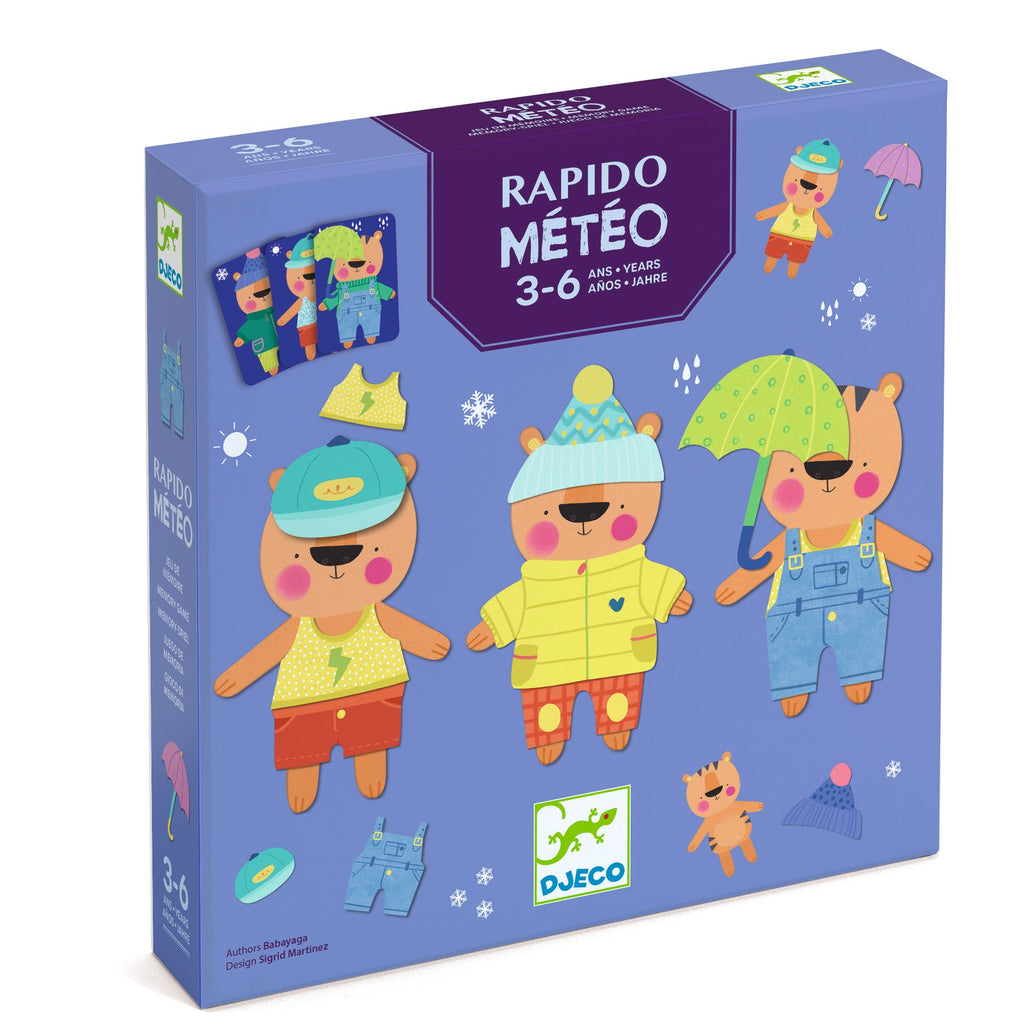 Djeco Jogo de memoria auditiva rapido meteo