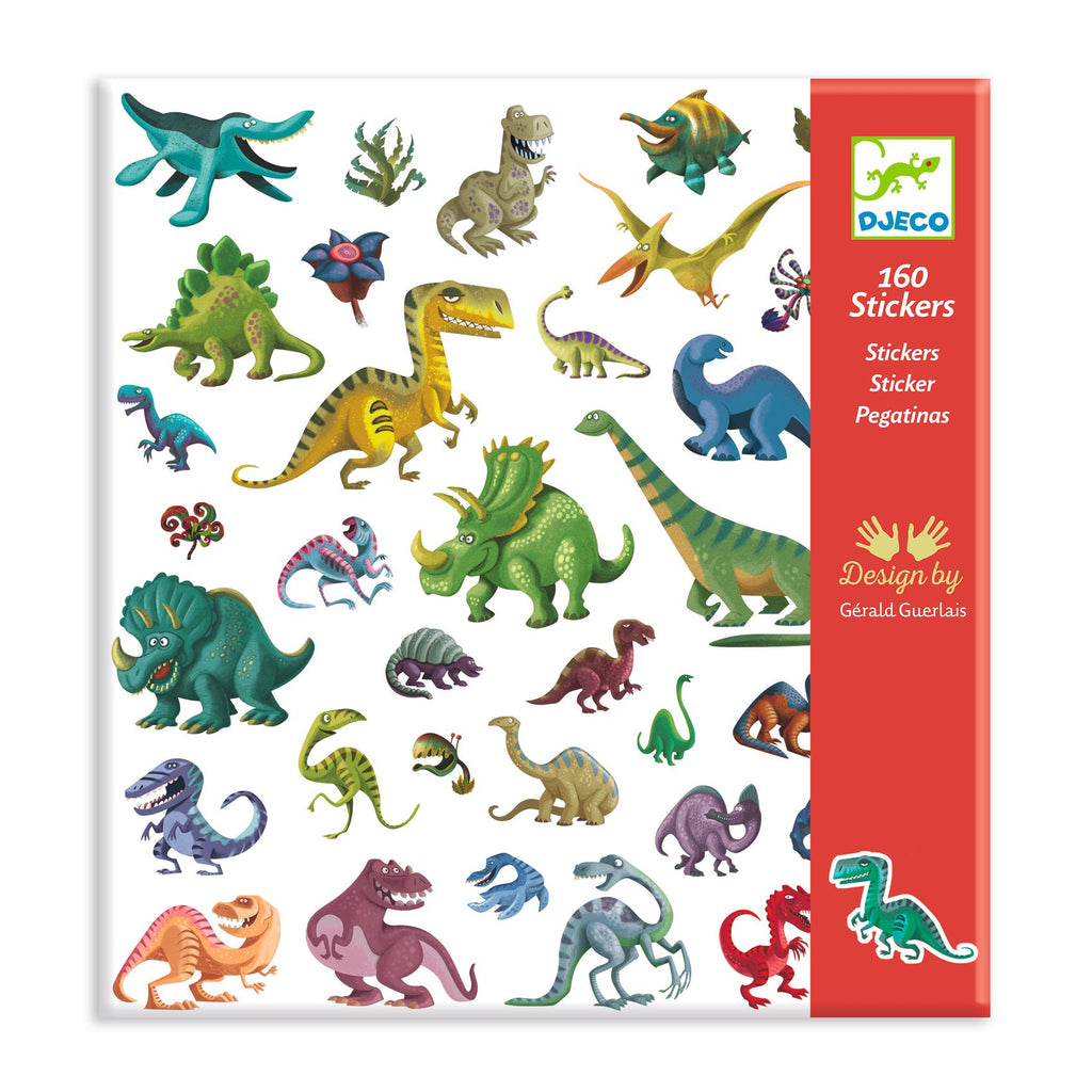 Djeco 160 autocolantes dinossauros