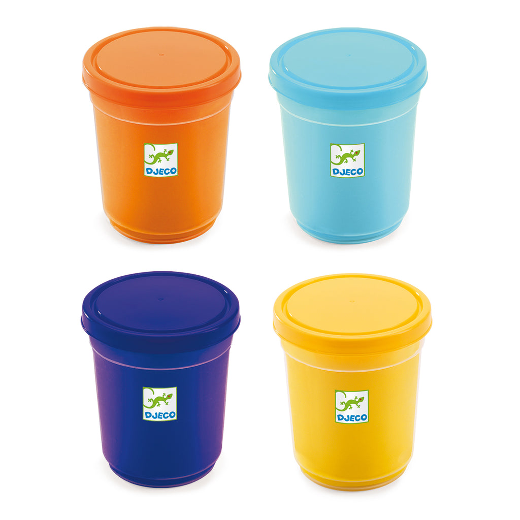 Djeco 4-Pot Nature Modeling Dough Set