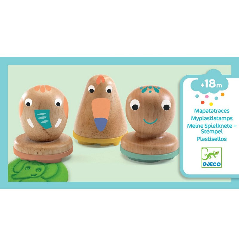 Djeco My plastistamps - Sellos de plastilina de animales 