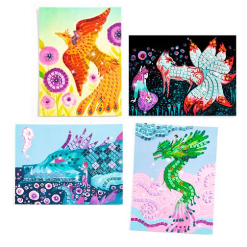Djeco Actividades Mosaicos - Criaturas Mitológicas