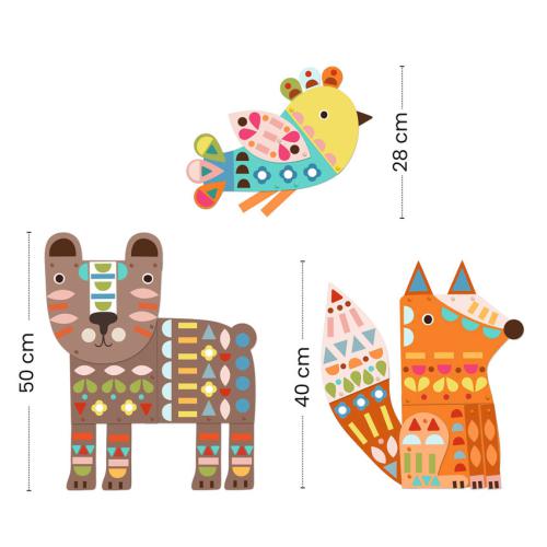 Djeco - Collage activities - Giant Animals