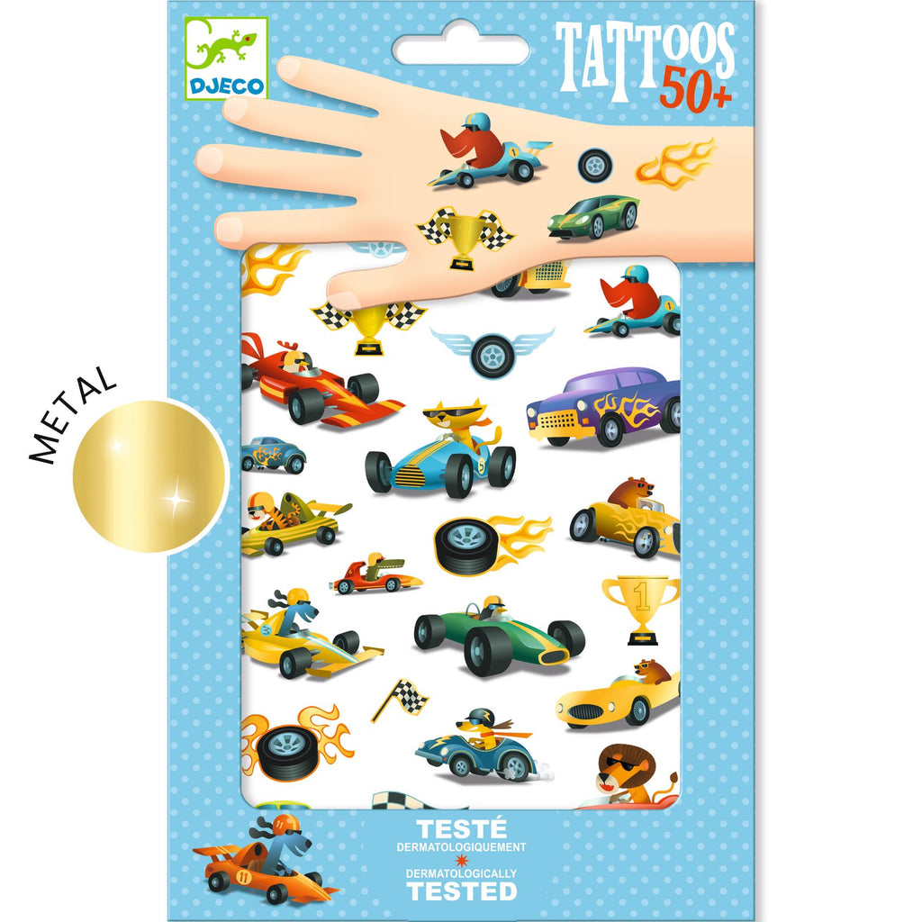 Djeco 50 tatuagens beleza selvagem efeito metalizado