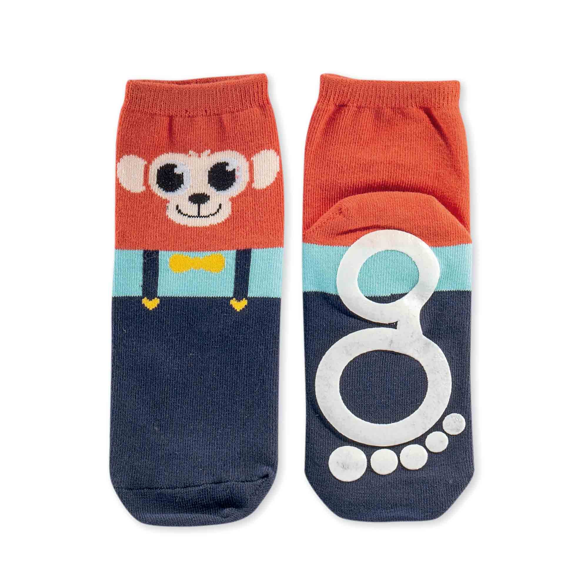 BigToes Meias barefoot antiderrapante - Macaco