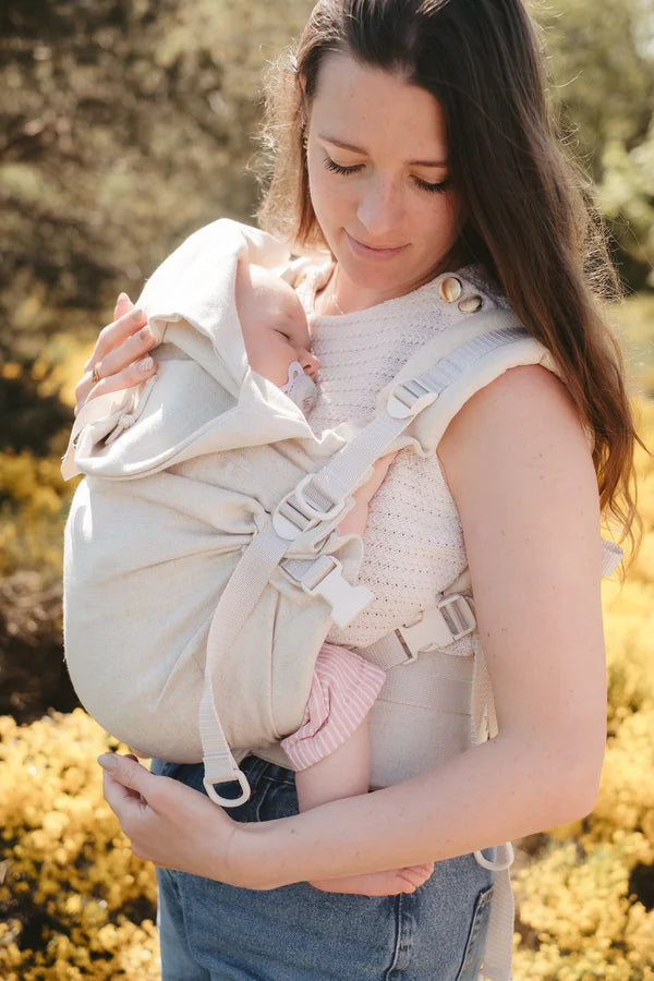 Mochila Neobulle Ajustável ToddlerSize Linho Naturel *por encomenda