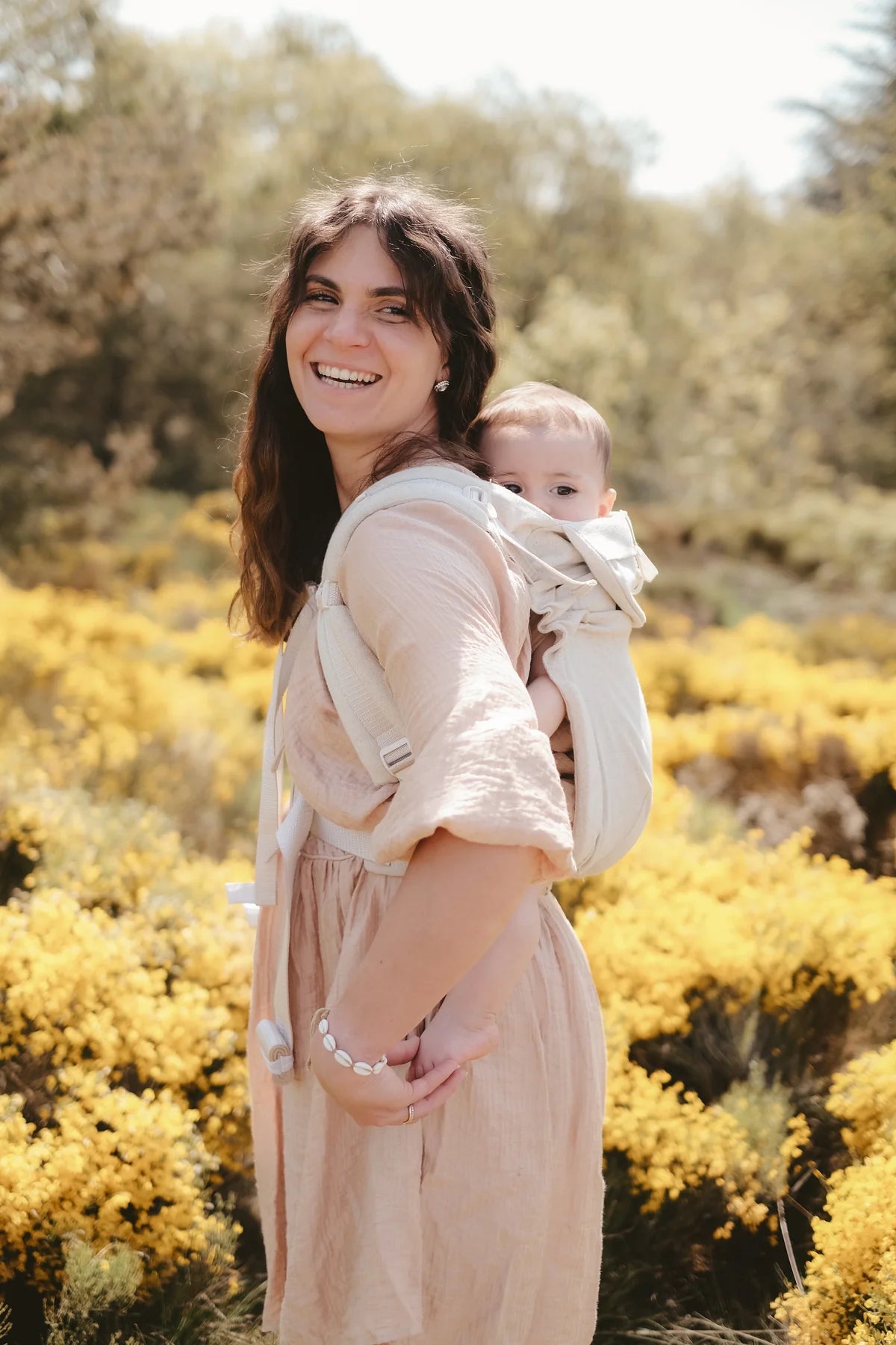 Neobulle Adjustable BabySize Carrier Natural Linen *pre-order