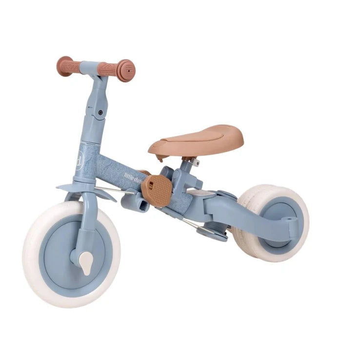 Little Dutch Bicicleta triciclo multifuncional 4 en 1 Safari Friends Azul