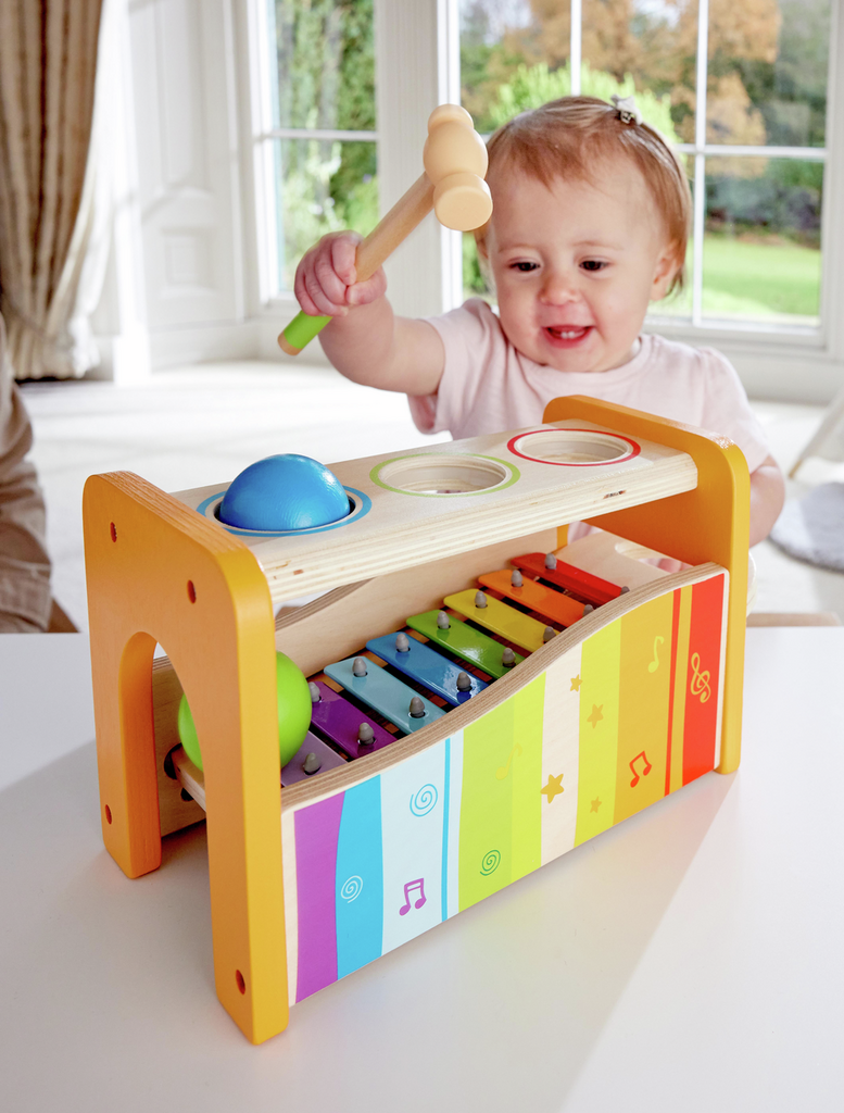 Hape Pound and Tap Bench with Slide Out Xylophone