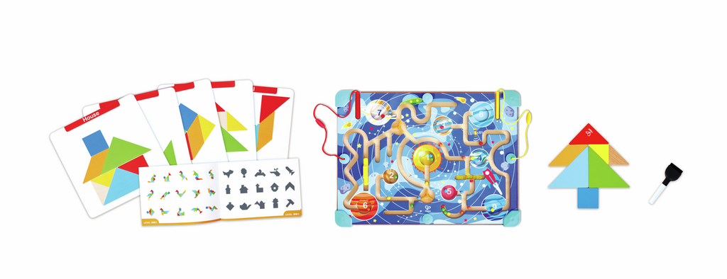 Hape Magnetic Maze and Drawing Board/Tangram