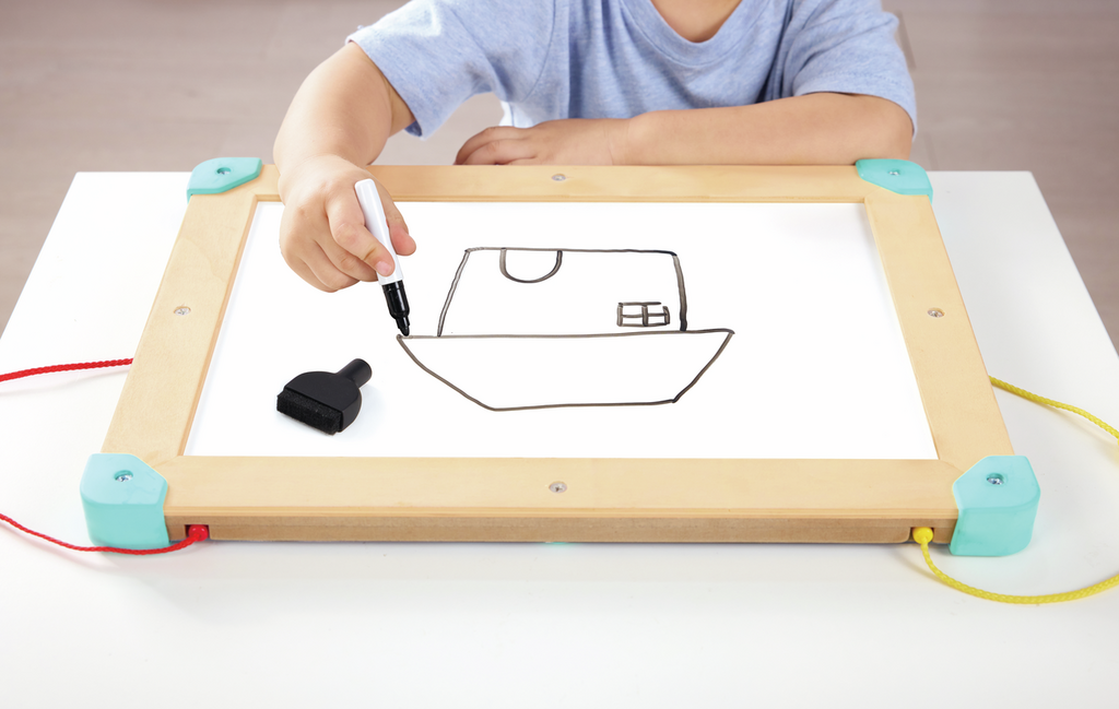 Hape Magnetic Maze and Drawing Board/Tangram