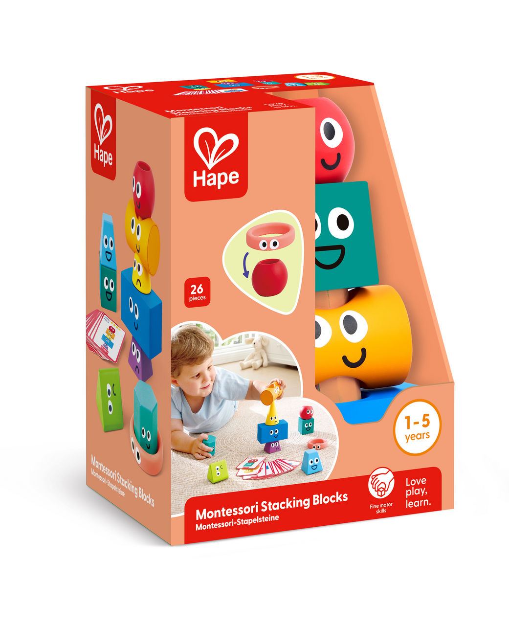 Hape Blocos de Empilhar Montessori