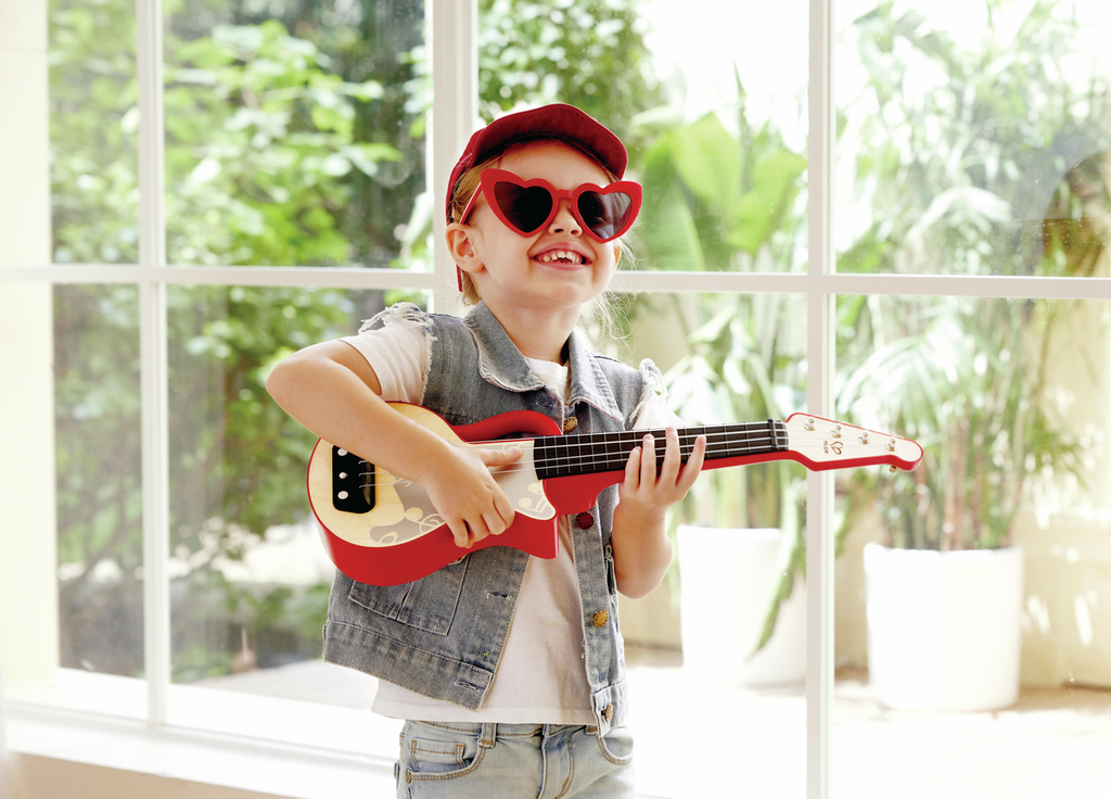 Hape Ukulele electrónico con luces