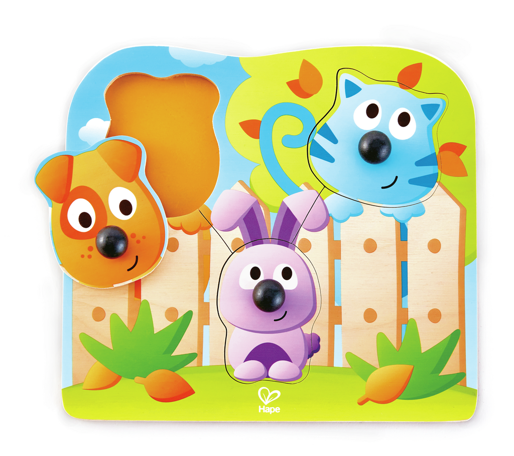 Hape Puzzle de encaixe Animais Domésticos