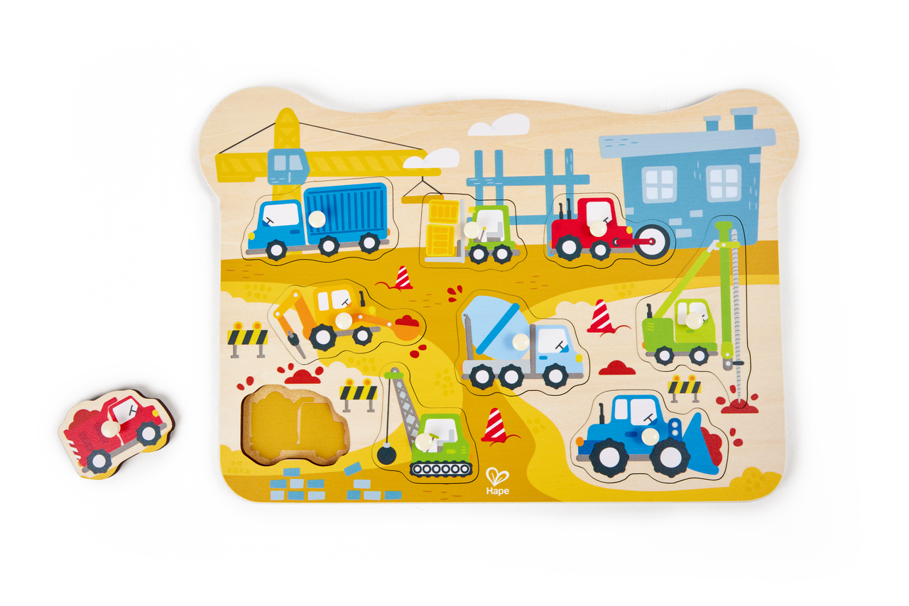 Hape Emergency Vehicles Peg Puzzle