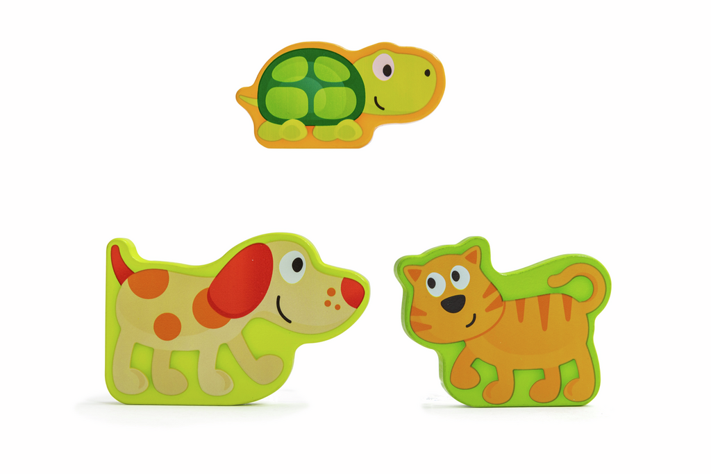 Hape Puzzle 3 em 1 - Pepe e Amigos