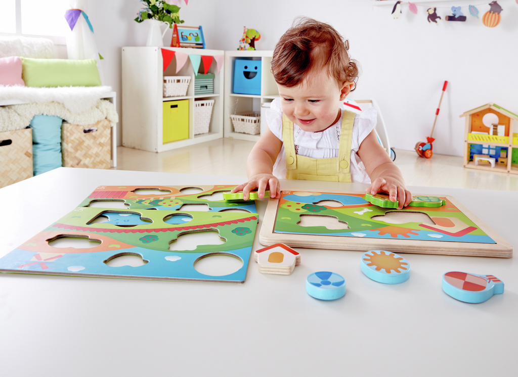 Hape Puzzle 3 em 1 - Pepe e Amigos