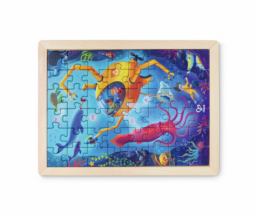 Hape Ocean Rescue 2-in-1 Wooden Puzzle