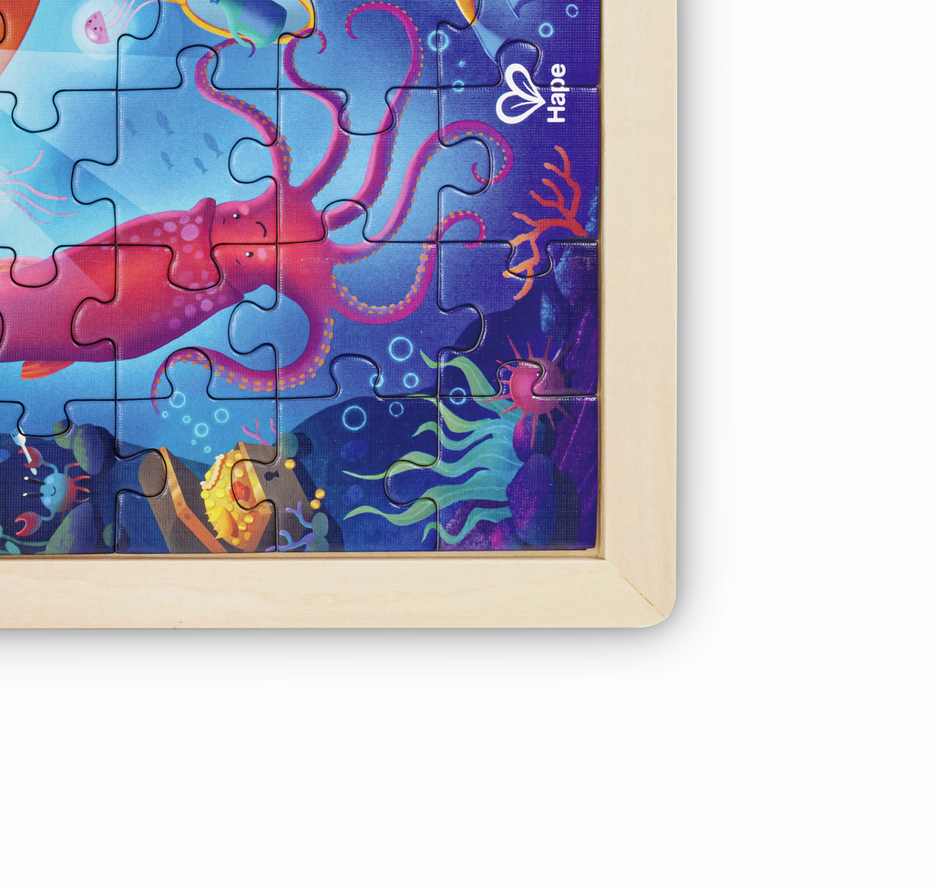 Hape Ocean Rescue 2-in-1 Wooden Puzzle