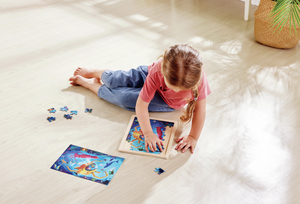 Hape Ocean Rescue 2-in-1 Wooden Puzzle