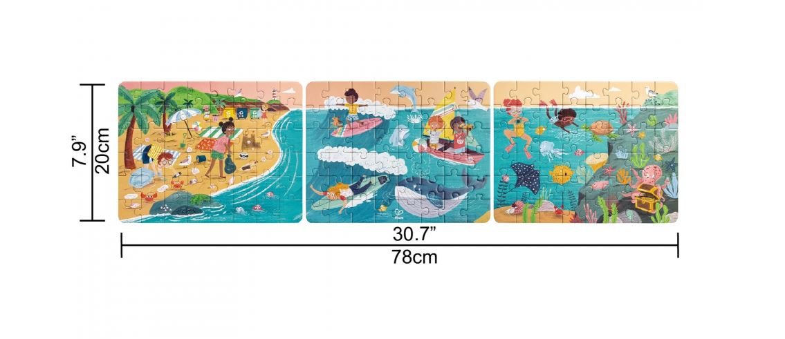 Hape Puzzle 3 en 1 Océano